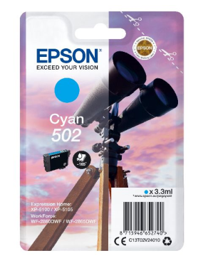 EPSON Singlepack Cyan 502 Ink