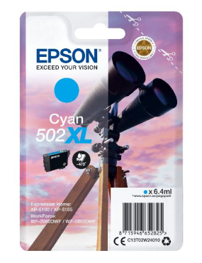 EPSON Singlepack Cyan 502XL...